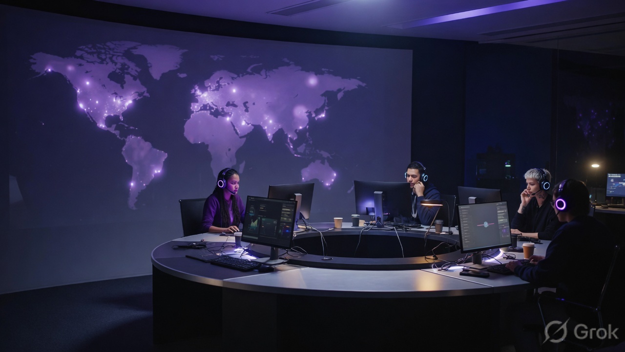 Global support hub operating overnight